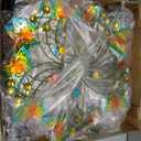 Aombzzj Butterfly Solar Garden Wind Spinners with Light, Bird Metal Yard Wind Spinners with Stake for Outdoor Lawn Decor(18.5'' W x 76.38'' H)