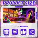 2 x 2026 VBS Bible Lighting Backdrop - 7.6 3.8 ft Flashing Station Vacation Bible School Hanging Banner Colorful Disco Religious Theme Party Background Decoration for Sunday Church School Supplies, 7.8 x 3.6 ft