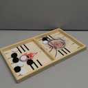 Large Fast Classic Slingshot Puck Game, Wooden Hockey Board Games for Family Night, Table Game for Adults and Kids, 2 Player Games for Ages 6 and Up, Test Speed and Accuracy, Air Hockey