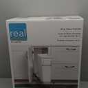 Knape & Vogt RS-PSW9-1-20-W 17 in. H x 8 in. W x D Steel in-Cabinet 20 Qt. Single White Pull Out Trash Can