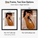 12x18 Picture Frame, Photo Frame with HD Plexiglass, Display Pictures 11x17 with Mat or 12x18 Without Mat for Wall Display, Wall Hanging Photo Frame,1 Pack, Black