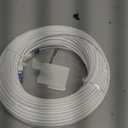 Sokqovt Cat 8 Ethernet Cable Slim 100ft Outdoor&Indoor, Pure Copper Cat8 Internet Cable for Waterproof & Direct Burial, Flexible Cat8 Ethernet Cable 40G 2000MHZ, Cat 8 Network Cable for Indoor White
