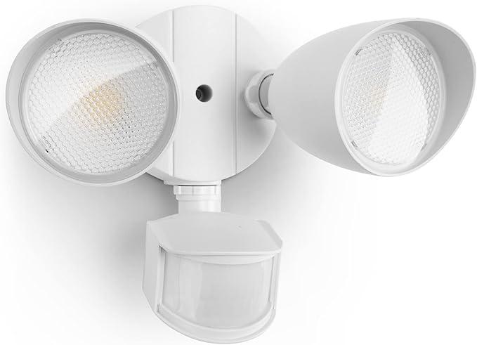 32W 3500 Lumen LED Security Lights Motion Sensor Light Outdoor, 5000K Daylight, IP65 Waterproof, Dusk to Dawn, Motion Detector Flood Light for Garage, Yard, Porch-White