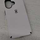 Speck CandyShell Grip Case iPhone 16 - Slim MagSafe Case for Women and Men - White/Black