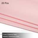 MECCANIXITY Pearlescent Film Flower Wrapping Paper 22.8x22.8 Inch Waterproof for DIY Crafts, Gift/Gift Box Packaging Cherry Pink Pack of 20