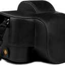 MegaGear MG1813 Ever Ready Genuine Leather Camera Case Compatible with Nikon Z50 (16-50mm) - Black