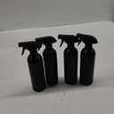 Cindy's Tape Plastic Spray Bottles Black for Cleaning Solutions 16 oz (Pack of 4), Heavy Duty Opaque Refillable Reusable Empty anti-degradation Leak-proof Sprayers for Home Garden Plant Kitchen
