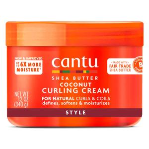 Cantu Shea Butter Coconut Curling Cream, 12 Ounce (Pack of 4)