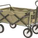 Mac Sports Folding Steel Frame Garden Utility Wagon Cart, Green (for Parts)
