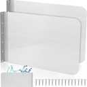 Therwen 2 Pcs Stainless Steel Side Splash Guard for Sink 26 x 12 Inch Wall Mount Guard with Screws Commercial Restaurant Hand Sink and Compartment Prep Sink Kitchen Sink Splash Protector Supply