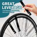 2 x MOOYIYAN Portable Repair Stand,For Bicycles,eBikes,Compatible w All Electric Bikeswith Maintenance Bracket,Pry Bar,Cushion Cover, Black,Carrying Case,Absorbent Cloth,Waterproof Seat Cover