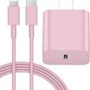 Compatible with iPhone 14 13 12 Charger, 20W Fast Charging Wall Charger, 10 FT USB ightning Cable,Phone Charger Cord for Phone 14/13/12/12 Pro Max/11/Xs Max/XR/X,AirPods Pro and MorePurple/Pink/Blue