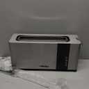 Mueller UltraToast Full Stainless Steel Toaster 2 Slice, Long Extra-Wide Slots with Removable Tray, Cancel/Defrost/Reheat Functions, 6 Browning Levels with LED Display, Housewarming Gifts New Home