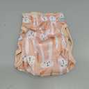 Langsprit Washable Female Dog Diapers (3 Pack) - Doggie Reusable Small Medium Large Dog Diapers for Doggy Puppy Female in Period - Highly Absorbent Dog Heat Panties (Medium,Rabbit, Owl, Lion)