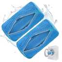 2Pcs Shoe Washing Machine Bag, Deep Clean Reusable Shoe Cleaning Bags, Laundry Shoe Bag for Washer and Dryer Includes 2 Storage Dust Bags for Shoes, Gym, Tennis, Sports 2 Sneaker Washing Machine Bag Blue