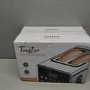 Touch Screen Toaster 2 Slice, Stainless Steel Smart Digital Toasters with Single Slot Toasting, Memory Function, 5 Bread Types & 6 Shade Settings,1.5" Wide Slot, 900W
