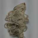 Topcosplay Women Wigs Beige Long Curly Wavy Cosplay Halloween Costume Party Wigs