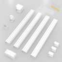 4" 14Ft Mini Split Line Set Cover, Line Cover Kit for Mini Split and Central Air Conditioner (14 Feet)