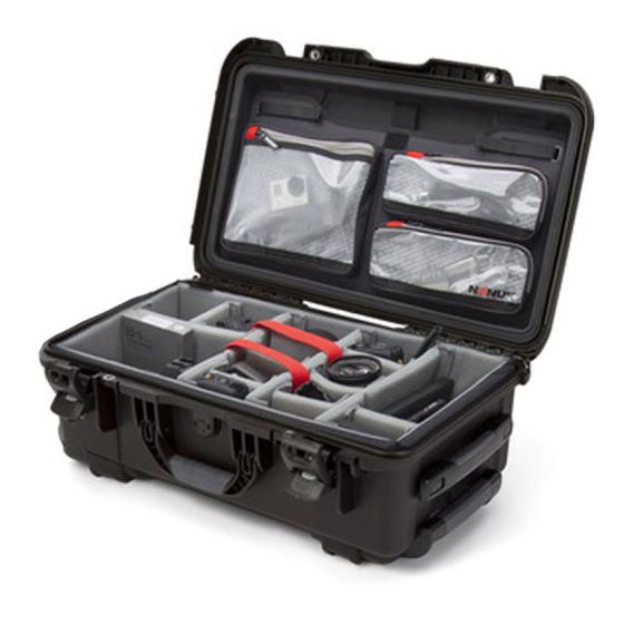 Nanuk 935 Wheeled Case with Dividers and Lid Organizer