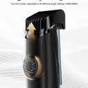 Vacuum Beard Trimmer for Men, No Mess Trimming, 40 Adjustable Lengths Dial, Smooth Ceramic Blade for Sensitive Skin, Waterproof Wet/Dry, LED Display, USB-C Grooming Kit