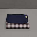Outdoor Picnic Blankets Waterproof Foldable Sandproof, Large Gingham Cute Picnic Mat Washable Portable for Park Beach Camping Courtyard (Navy Blue, 60"80") (5' x 6'8" (Rectangular))