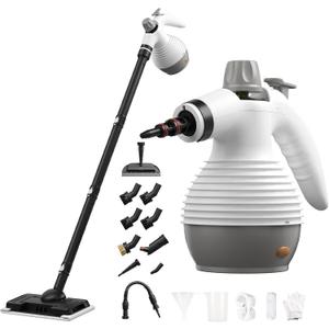 Steam Mop with Detachable Handheld Steamer, Steam Cleaner for Home, 350ml Tank, 230F Powerful Steam Mop Cleaner for Tiles,Grout,Windows,Kitchen,Bath,Floor Cleaning