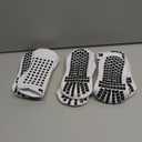 Lux Dual Grip Socks - Soccer Grip Socks for Men and Women. GripArray Performance & Comfort (Small, White (3 Packs))