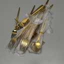 Astercook Silverware Set 48-Piece Gold Flatware Set with Steak Knives Food-Grade Stainless Steel Cutlery Set for 8 Mirror Polished Utensils Set for Home Kitchen Restaurant Valentine's Gift