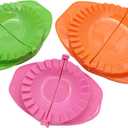 Zoie + Chloe Set of 3 Dough Press - Plastic Pastry Shaper & Empanada Maker Press With Crimped Crust Edges - Kitchen Tools For Making Dumplings, Hand Pie, Ravioli, Pierogi, Turnover - 4, 5, 6