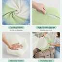 Memory Foam Pregnancy Pillows for Sleeping, Side Sleeper Maternity Pillow Support for Back Belly HIPS, Adjustable Wedge Pillow for Pregnant Women, Side Sleeping Pregnant Pillows with Pillowcase
