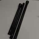 MEXAU 1pc Tension Curtain Rod for Windows 27 to 50 Inch，Spring Tension Rods Black Curtain Rods Adjustable Spring Rod Extendable Tension Rod for Kitchen, Bathroom, Window, Bookshelf