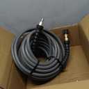 YAMATIC Non Marking 3/8" Pressure Washer Hose 100FT 4200 PSI, Kink Resistant Swivel 3/8" Quick Connect, Rubber Steel Braided Wear Resistant Industry Grade for Hot/Cold Water Gas Power Washer