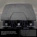 KIWI MASTER Hard Roof Top for 2021-2026 Can-Am Commander, 2018-2026 Can-Am Maverick Sport/Trail Accessories Black