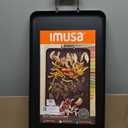 IMUSA 19x12in Aluminum Nonstick Double Burner Griddle with Cool Touch Handles, Black