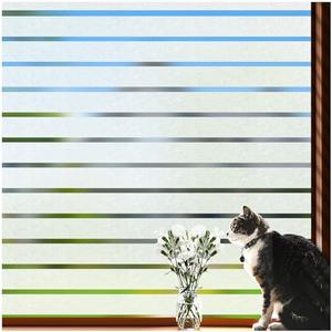 Viseeko Window Privacy Film:Stripe Frosted Glass Window Film Non-Adhesive Privacy Window Film Window Blinds Window Vinyl for Door Window Cover Privacy Static Cling Home Office Bathroom 17.5x78.7in 2 Viseeko Window Privacy Film:Stripe Frosted Glass Window Film Non-Adhesive Privacy Window Film Window Blinds Window Vinyl for Door Window Cover Privacy Static Cling Home Office Bathroom 17.5x78.7in 2