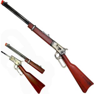 42.5" Western Frontier Lever-Action Style Foam Cosplay Prop – Wood-Tone Display Piece for Costume, LARP & Collection, Standard