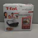 T-fal Compact Sandwich Maker, Stainless Steel, Easy to Clean, Indicator Lights, Cool Touch Handle, Grilled Cheese, Panini, 625 Watts, Black