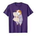 Funny Sleepy Guinea Pig Pajama Women Kids Boys and Girls T-Shirt, Size Kids 12