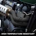 Exhaust Heat Wrap,2x 16 Ft, Motorcycle Fiberglass Heat Shield Tape With Stainless Ties, Black