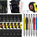 30 Pcs Mini Tape Measure Screwdriver Keychain Set – Multitool with Credit Card Tool and Pen, Bulk Gifts for Adults, Christmas Party Favors, Employee Coworkers Gifts Father's Gifts
