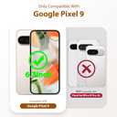 Compatible with Google Pixel 9 Case with 360 Magnetic Ring Stand [Compatible with Mag-Safe ] Shockproof Translucent Phone Case for Google Pixel 9 6.3 inches,Translucent