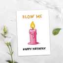 8 x Funny Birthday Card for Men and Women  Blow Out the Candle Birthday Card Gift for Husband, Wife, Boyfriend, Girlfriend (SK-0013)