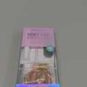 Gold Press on Nails Short Almond Fake Nails 3D Line Stripes Acrylic Nails Glossy Shiny False Nails Golden Artificial Nails Glue on Nails for Women Manicure Nails Decoration 24Pcs (1 Fl Oz (Pack of 24))