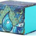 Deck Box for MTG Cards, Trading Commander Deck Case Holds 120+ Sleeved Cards, PU Leather Magnetic Collectible Card Storage Box Fits for TCG Magic Card (Blue)