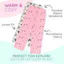 Mad Dog Girl's Pajama Pants - 2/3 Pack, Soft Micro Fleece Fashion Sleepwear Lounge. Sizes: 6-16 (White, XL)