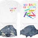 Valentine Shirts for Women Valentines Day Tshirts Love Heart Graphic Tees Casual Crewneck Short Sleeve Tops (M)