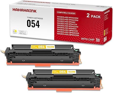 1 Pack 054 3021C001 Yellow Toner Cartridge: Compatible CRG-054 Replacement for Canon imageCLASS MF642Cdw MF644Cdw MF640C MF641Cw MF643Cdw MF645Cx LBP621Cw LBP622Cdw LBP623Cdw Printer