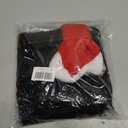 Dog Christmas Costume Funny Adjustable Wig Pet Costumes with Santa Hat for Medium Large Dogs Halloween Christmas Outfit, Black