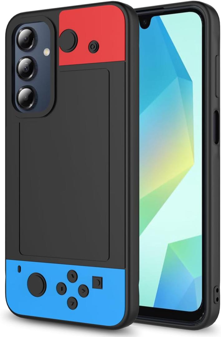 for Samsung Galaxy S25-FE Case,Galaxy S25 FE 5G Case,snap on,3D Cartoon Cute Kawaii Fun Cool Funny Video Game Design Phone Case,Full Body Camera Protection Cover for man Women Teen Blue Red Black