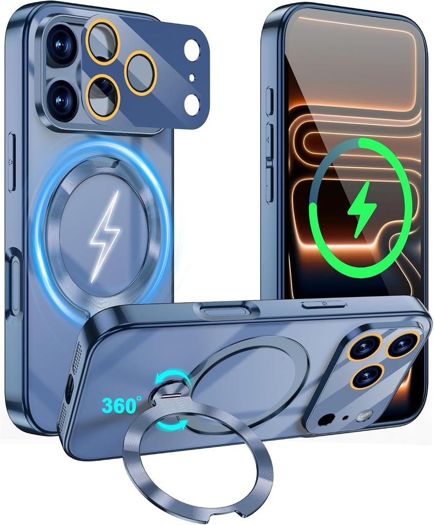 for iPhone 17 Pro Case Compatible with MagSafe Blue